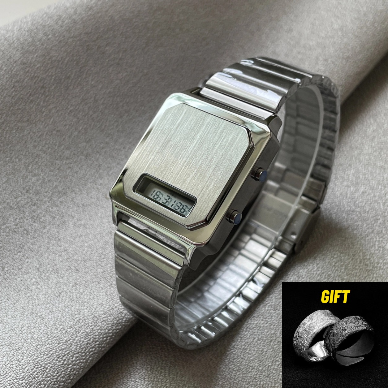 Luxury Watch Low Price - CILOA Yeni Kare Elektronik Saat Erkekler