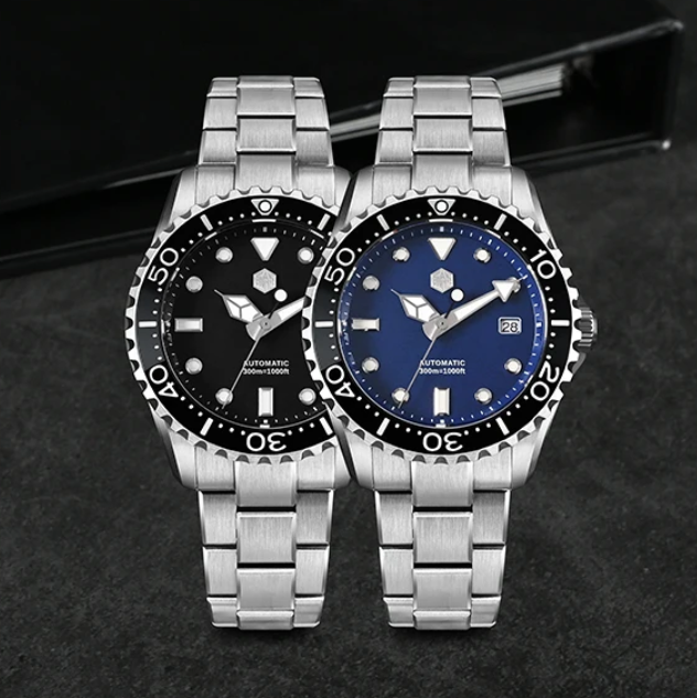 Luxury Watch G Shock - San Martin Erkekler Otomatik Saat 40mm