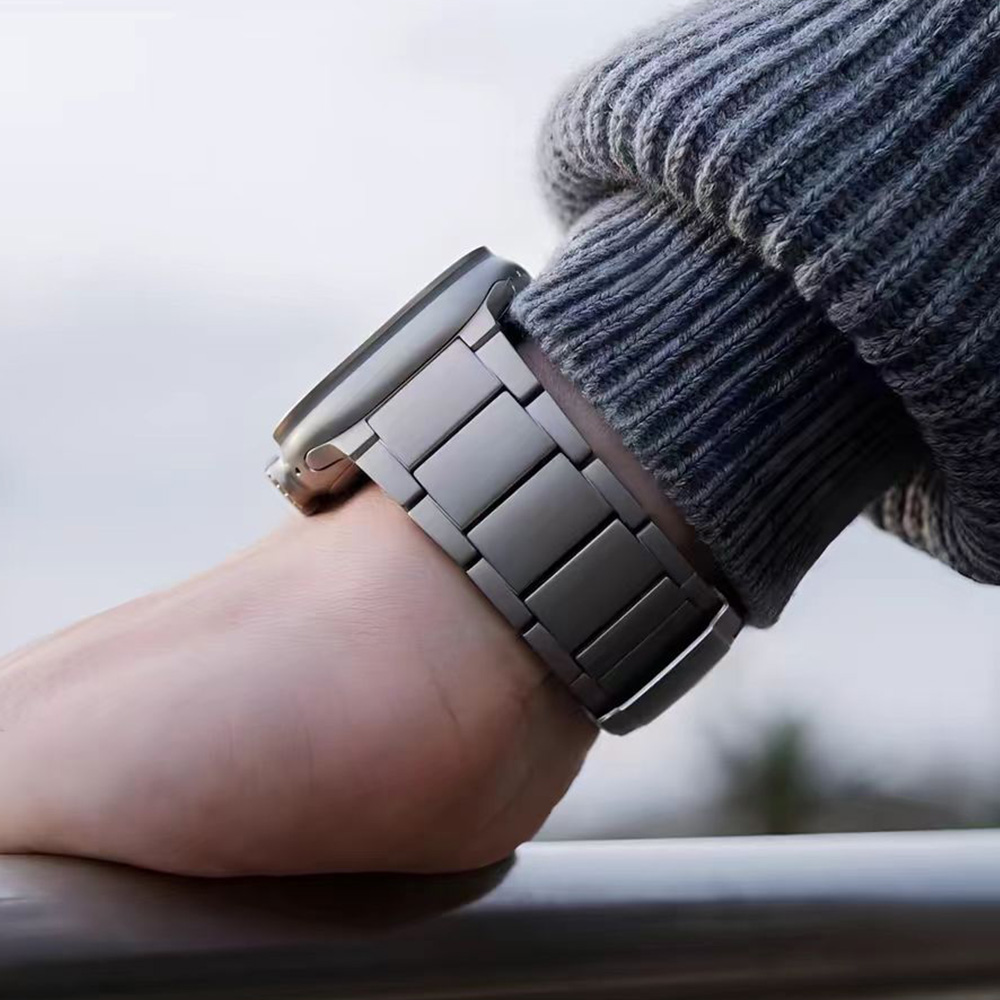 Luxury Watch Apple Bands - Titanyum İş Adamları Kayışı Apple Watch
