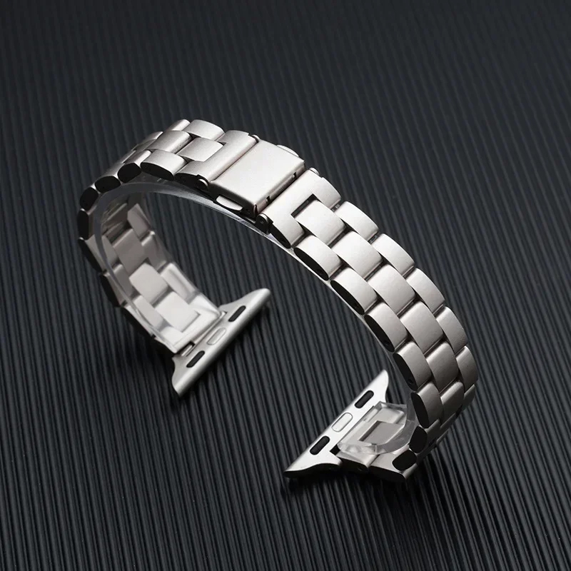 Luxury Watch Apple Bands - İnce Metal Paslanmaz Çelik Kordon IWatch