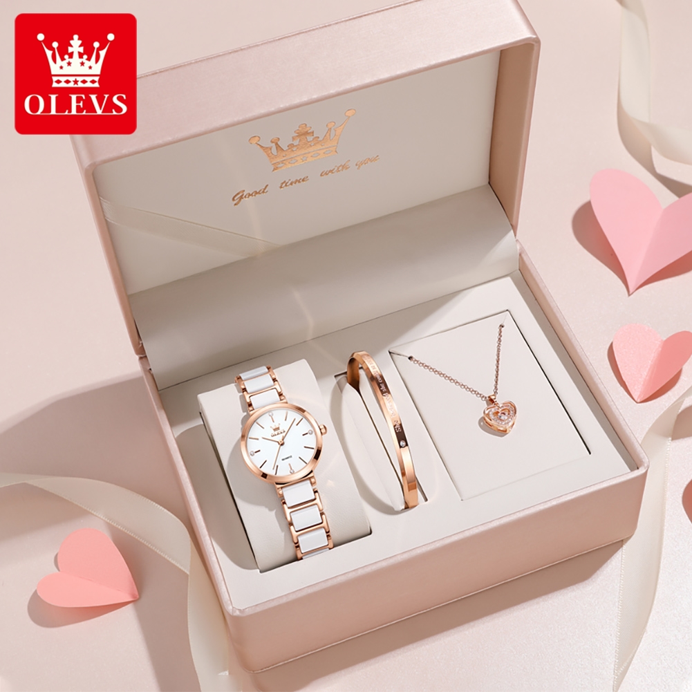 Luxury Watch Women - OLEVS Kadın Saati 5877 Lüks Zarif