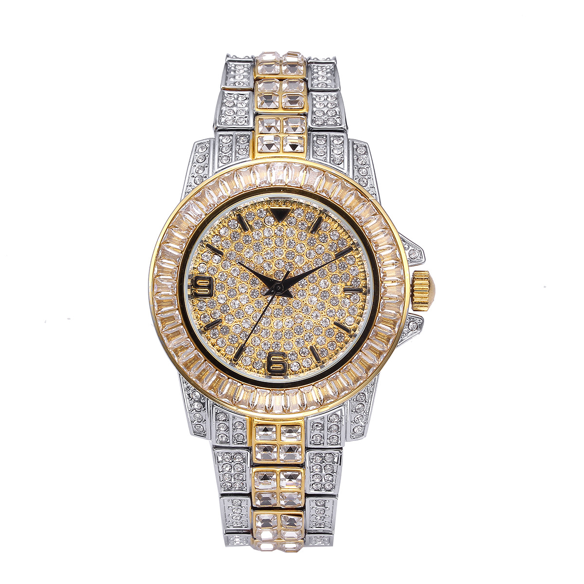 Luxury Watch Women - Lüks Tam Taş Kuvars Saatler Erkekler