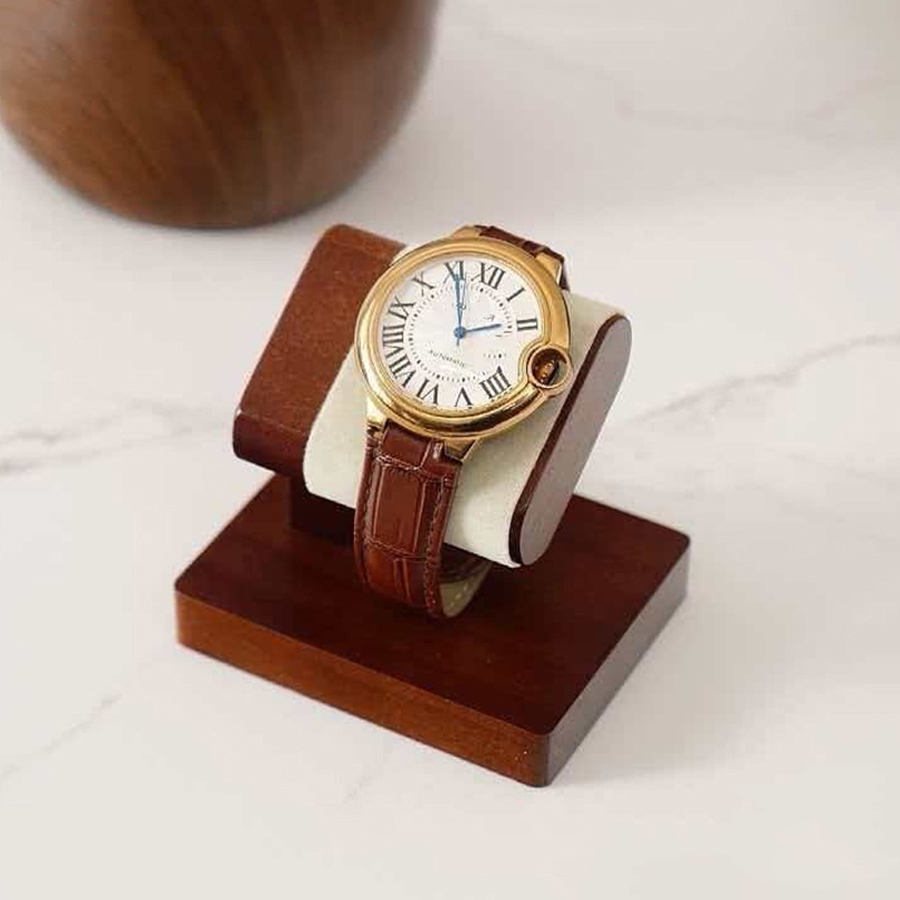 Luxury Watch Shop - Ahşap Saat Sergi Standı Masif Ahşap