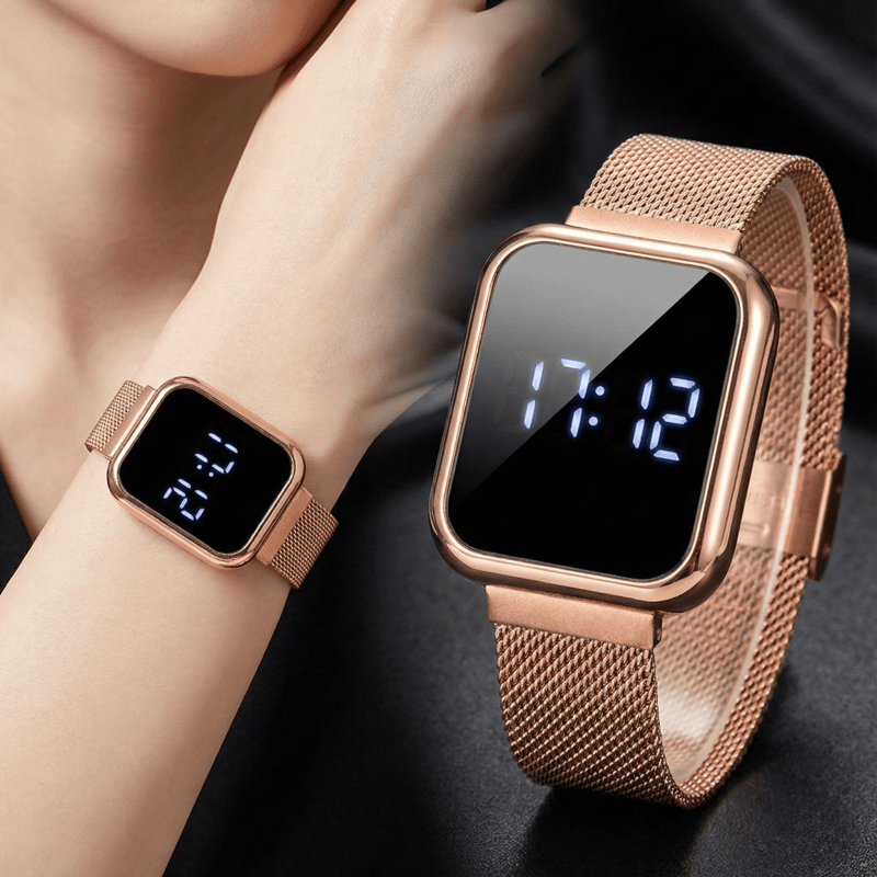 Luxury Watch Exchange - Moda Dikdörtgen Dijital Saatler Kadın Erkek