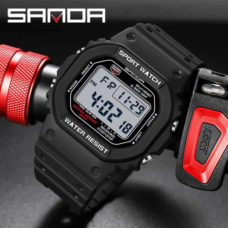 Luxury Watch G Shock - SANDA G Tarzı dijital saat Erkekler