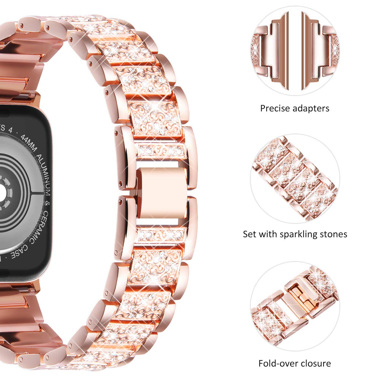 Kılıf + Bling kayış için Apple - Luxury Watch Apple Bands incelemesi ve fiyatı