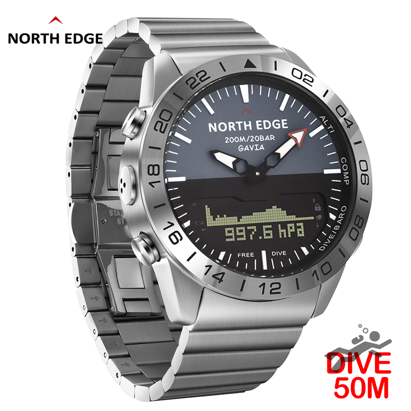 NORTH EDGE Erkek Dalış Saati A - Compass Watch Luxury incelemesi ve fiyatı