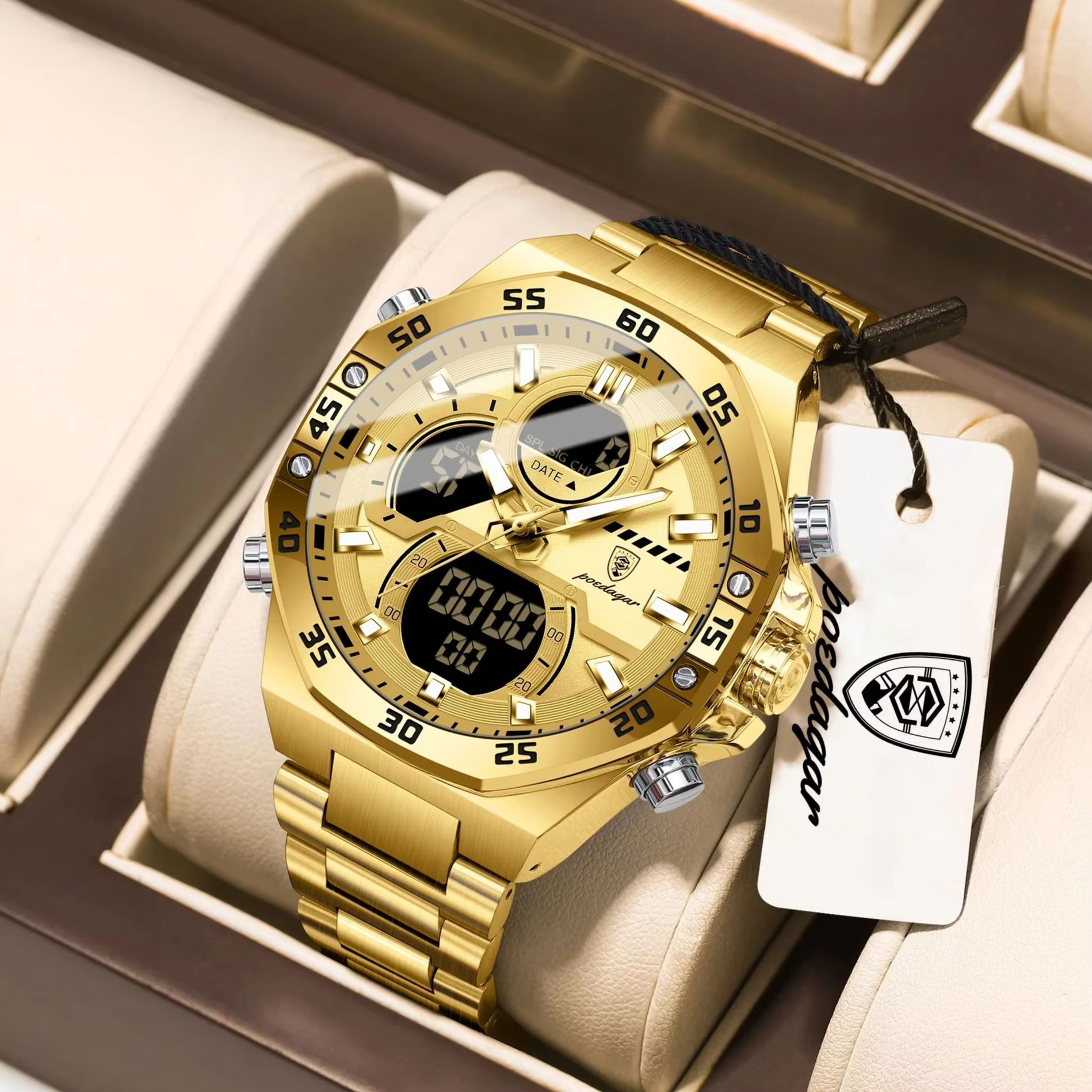 POEDAGAR Spor Kuvars Erkek Kol - Minute Repeater Watch incelemesi ve fiyatı