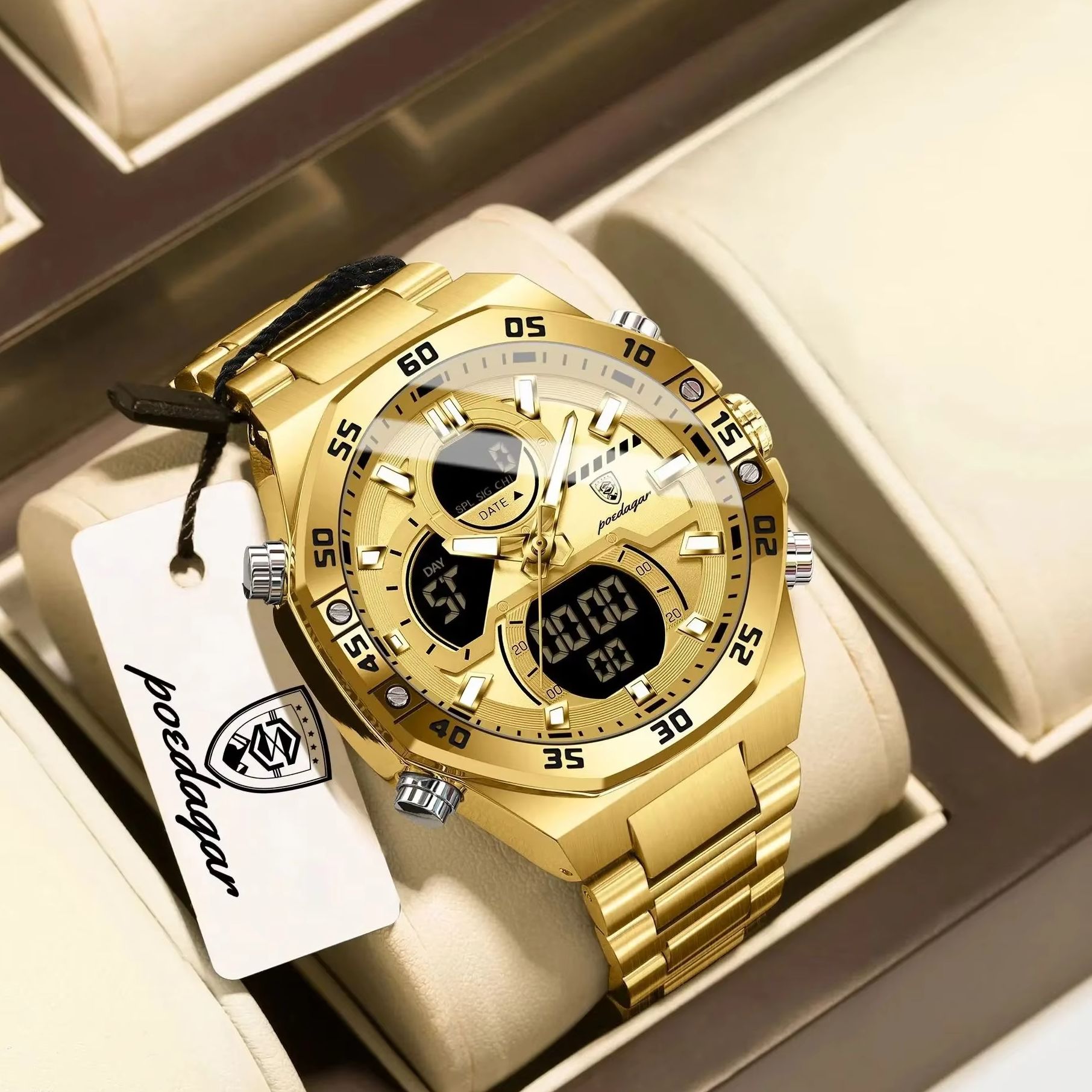 POEDAGAR Spor Kuvars Erkek Kol - Minute Repeater Watch incelemesi ve fiyatı