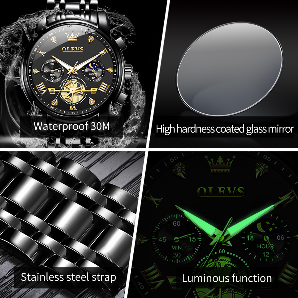 OLEVS Yepyeni Lüks Kronograf S - Luxury Watch Low Price incelemesi ve fiyatı