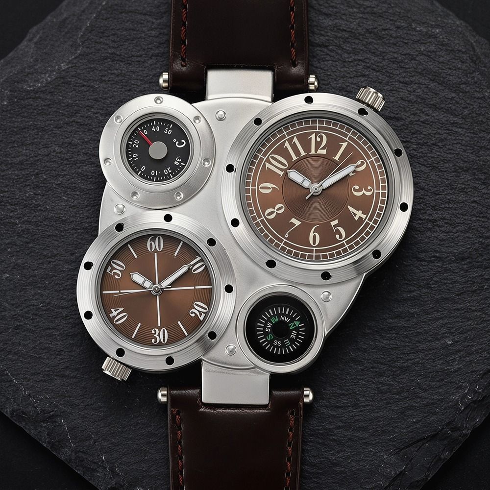 Lüks PU Deri Kayış Büyük Yüz S - Compass Watch Luxury incelemesi ve fiyatı