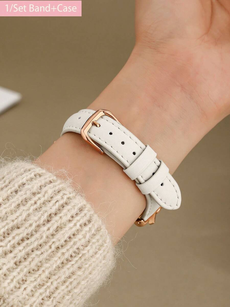 1/Set Lüks Gül Altın Elmaslı F - Luxury Watch Apple Bands incelemesi ve fiyatı