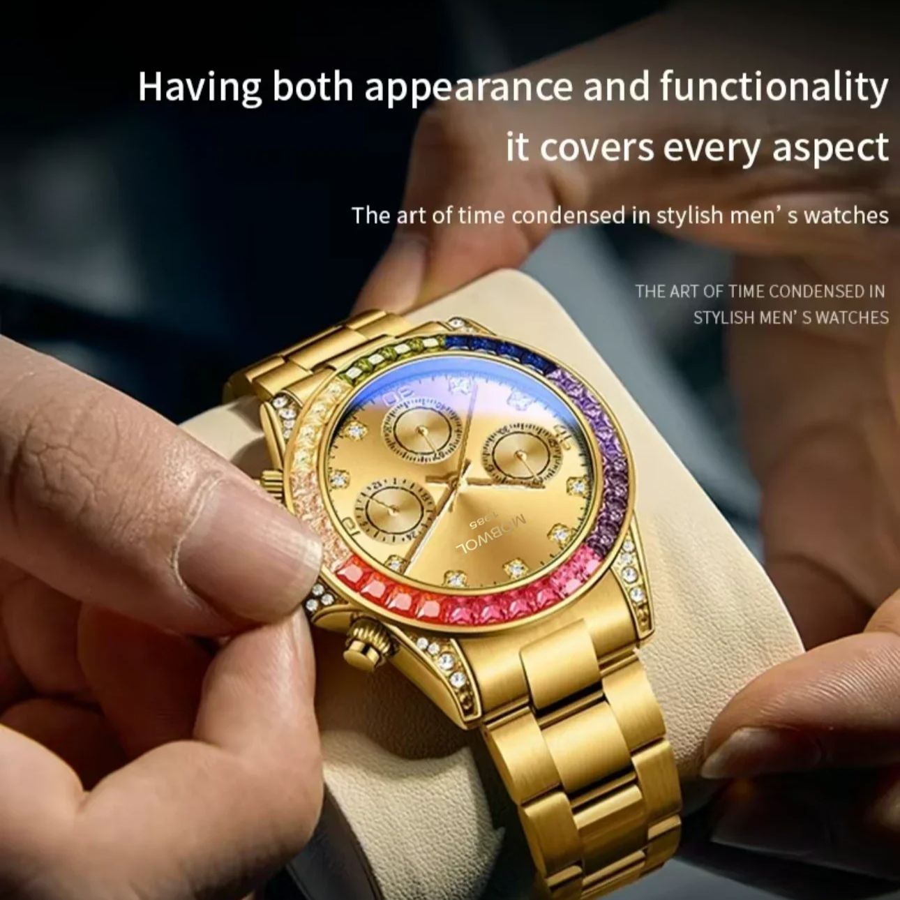 MOBWOL Yeni Erkek Saati Lüks v - Luxury Watch Unique incelemesi ve fiyatı