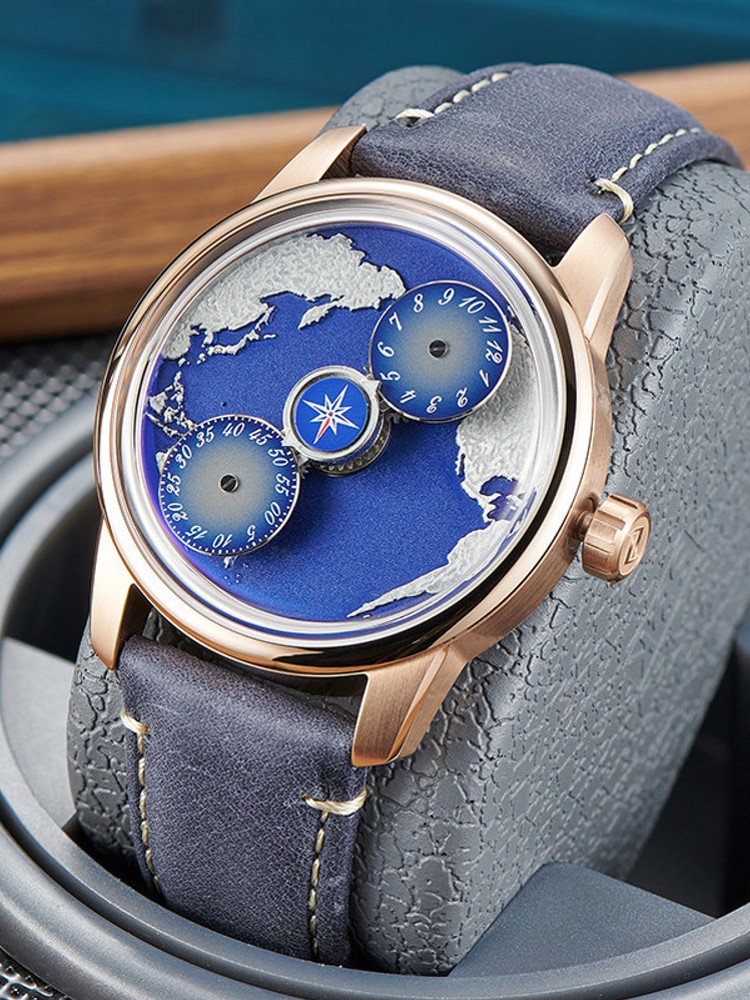 Rahat Erkekler Çalışma Mavi Ge - Compass Watch Luxury incelemesi ve fiyatı