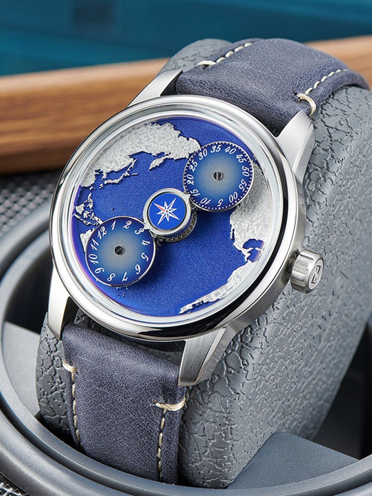 Rahat Erkekler Çalışma Mavi Ge - Compass Watch Luxury incelemesi ve fiyatı