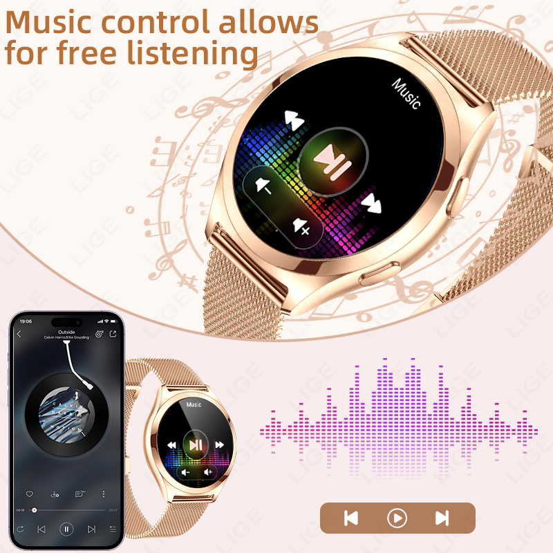 LIGE lüks akıllı saat kadın iç - Compass Watch Luxury incelemesi ve fiyatı