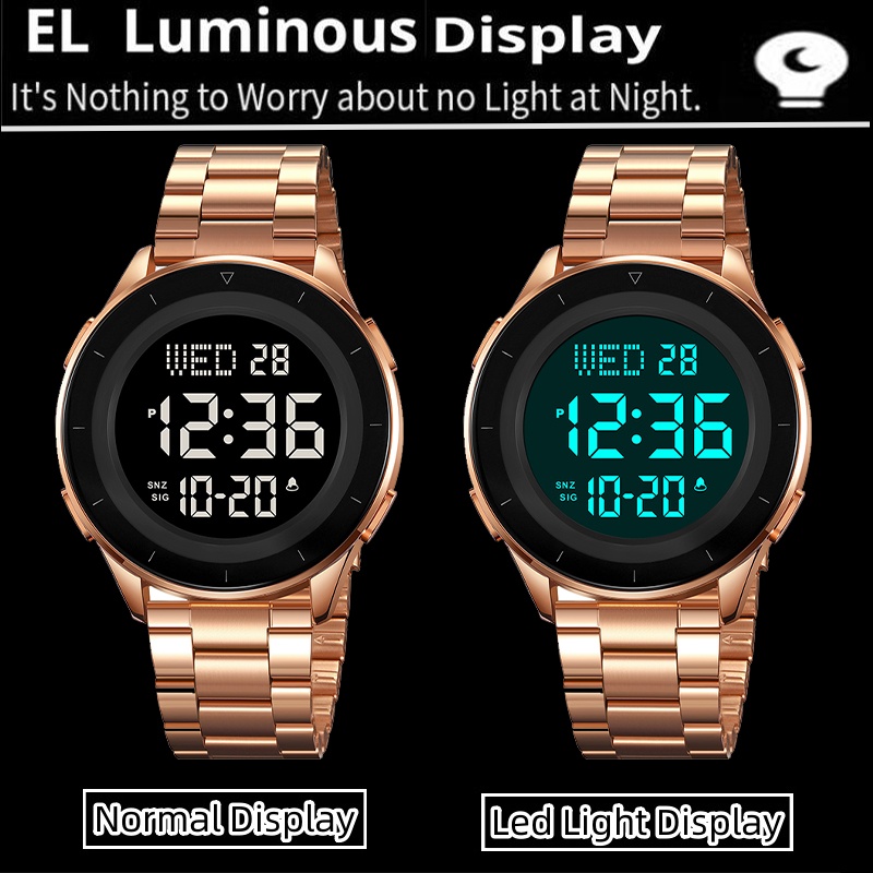 Skmei İkili zaman dilimi LED d - Minute Repeater Watch incelemesi ve fiyatı
