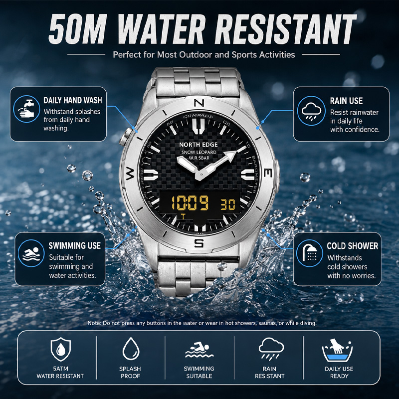 NORTH EDGE erkek spor dijital  - Compass Watch Luxury incelemesi ve fiyatı