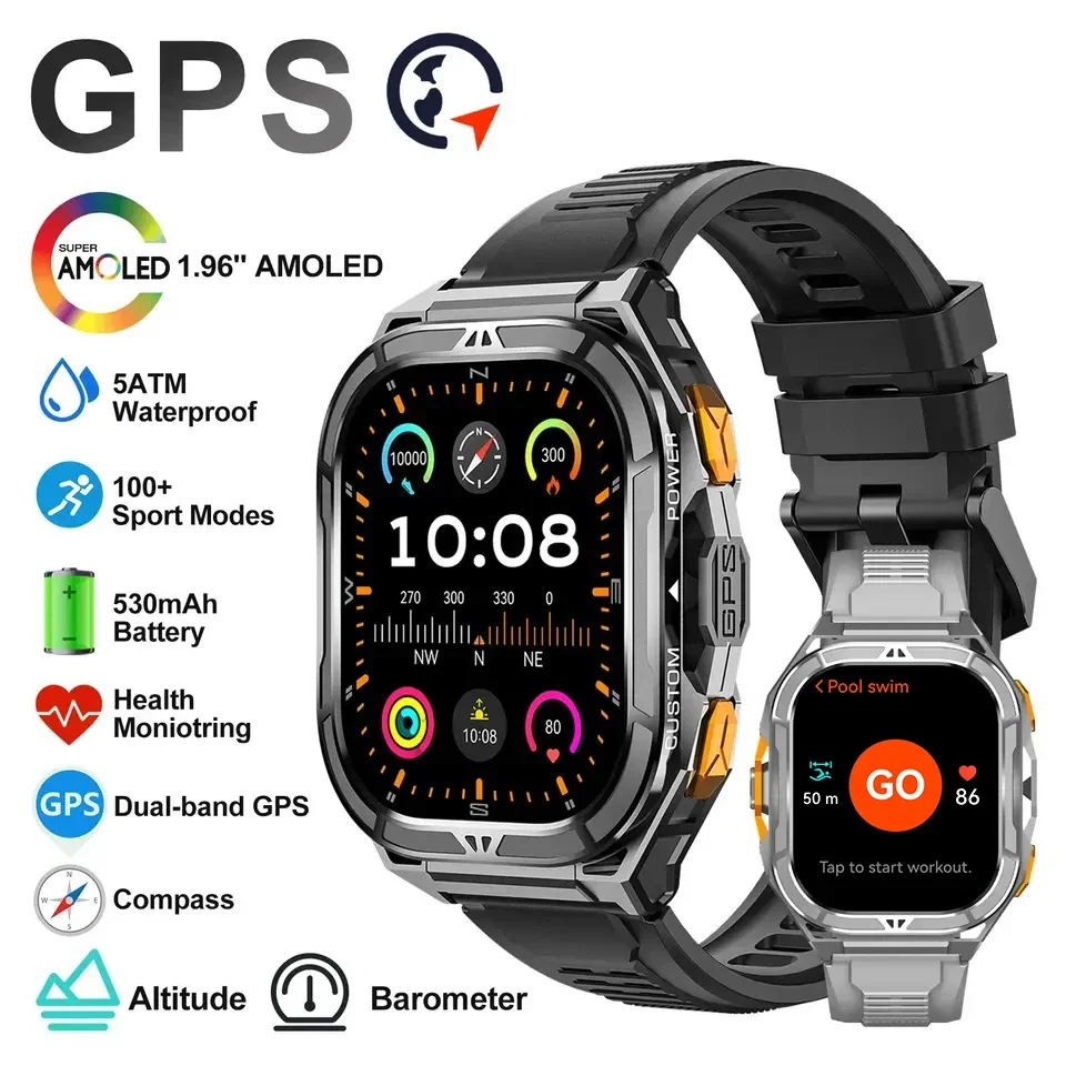 Lüks AMOLED Akıllı Saat Gerçek - Compass Watch Luxury incelemesi ve fiyatı