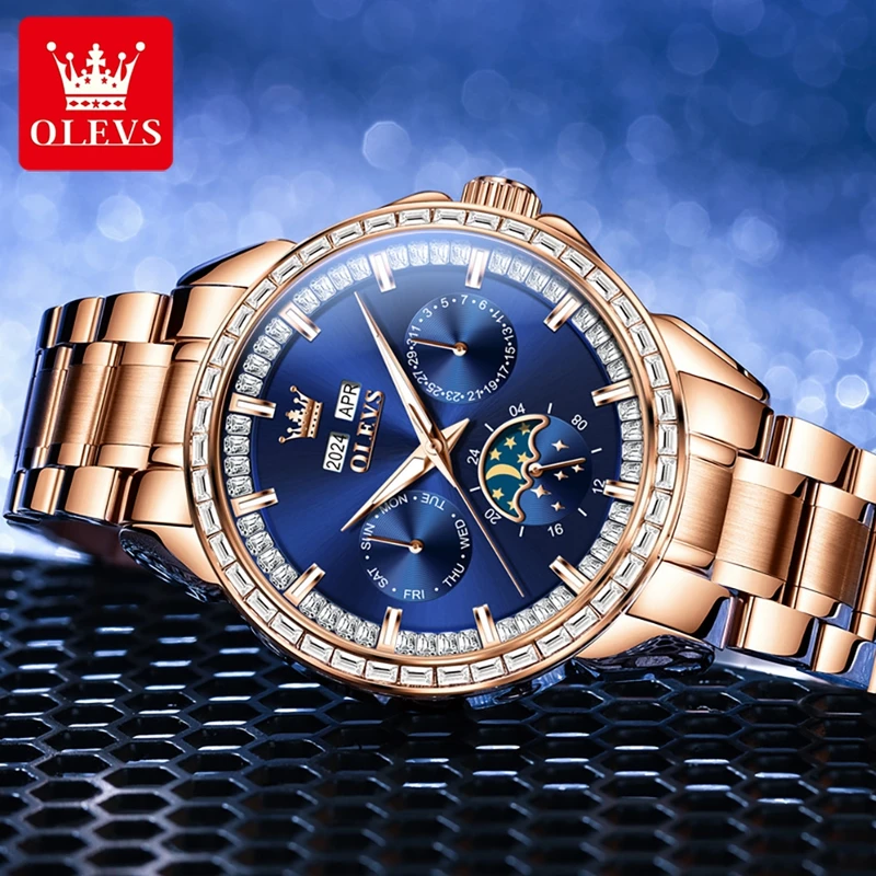 OLEVS 6695 YENI erkek Saatleri - Compass Watch Luxury incelemesi ve fiyatı