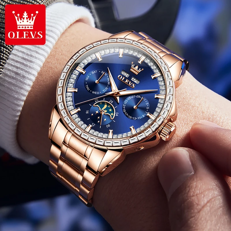 OLEVS 6695 YENI erkek Saatleri - Compass Watch Luxury incelemesi ve fiyatı