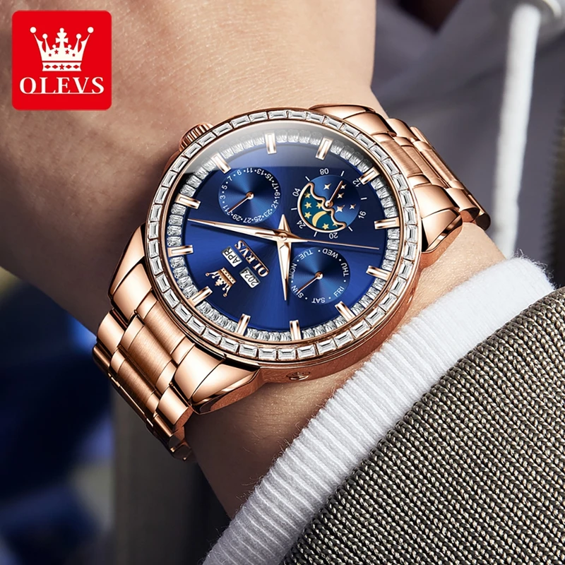 OLEVS 6695 YENI erkek Saatleri - Compass Watch Luxury incelemesi ve fiyatı
